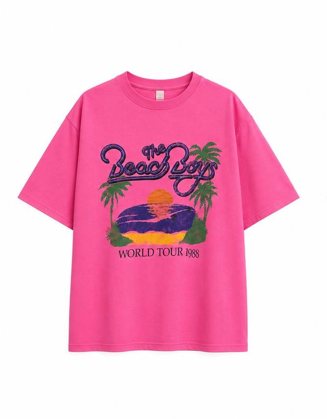 تیشرت استریتویر Beach Boys صورتی